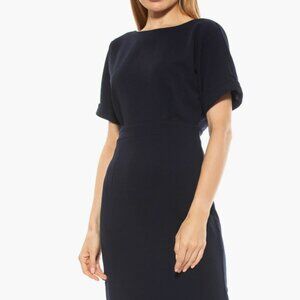 Alexia Admor Dolman Sleeve Sheath Dress NWT XS NAVY